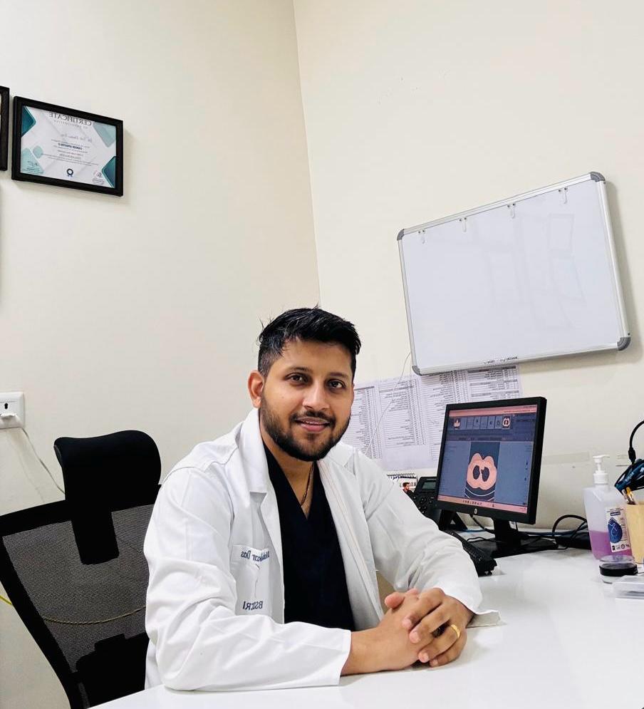 Dr. Rabi Das in his chamber